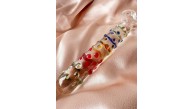 CENSAN 19cm Tırtıklı Yüzeyli Renli Anal ve Vajinal Dildo
