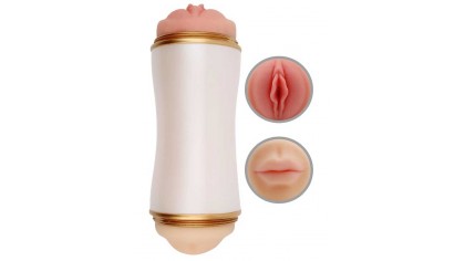 MX Sexual Stroker Çift Taraflı Vajinal ve Oral Mastürbatör